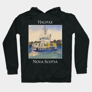 Cute tugboat that ferries people in Halifax Nova Scotia Canada Hoodie